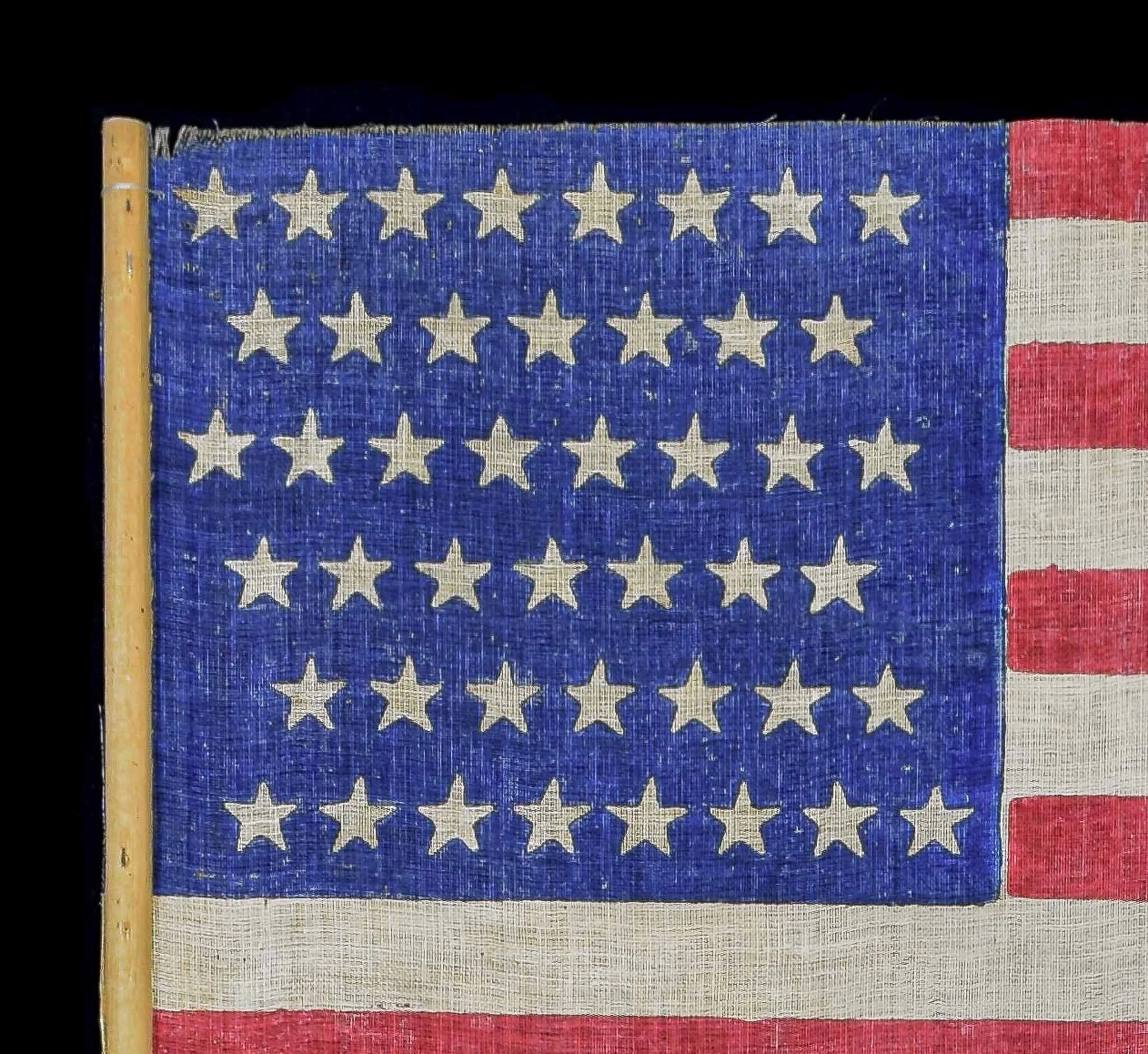 45 Star Antique Parade Flag | A Large Scale Example with a